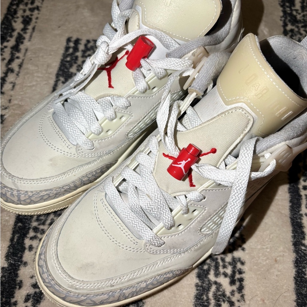Jordan Off-White/Red Spizike Low sneakers